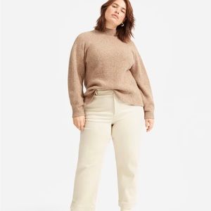 Everlane Straight Leg Crop Pants, Sandstone, 00